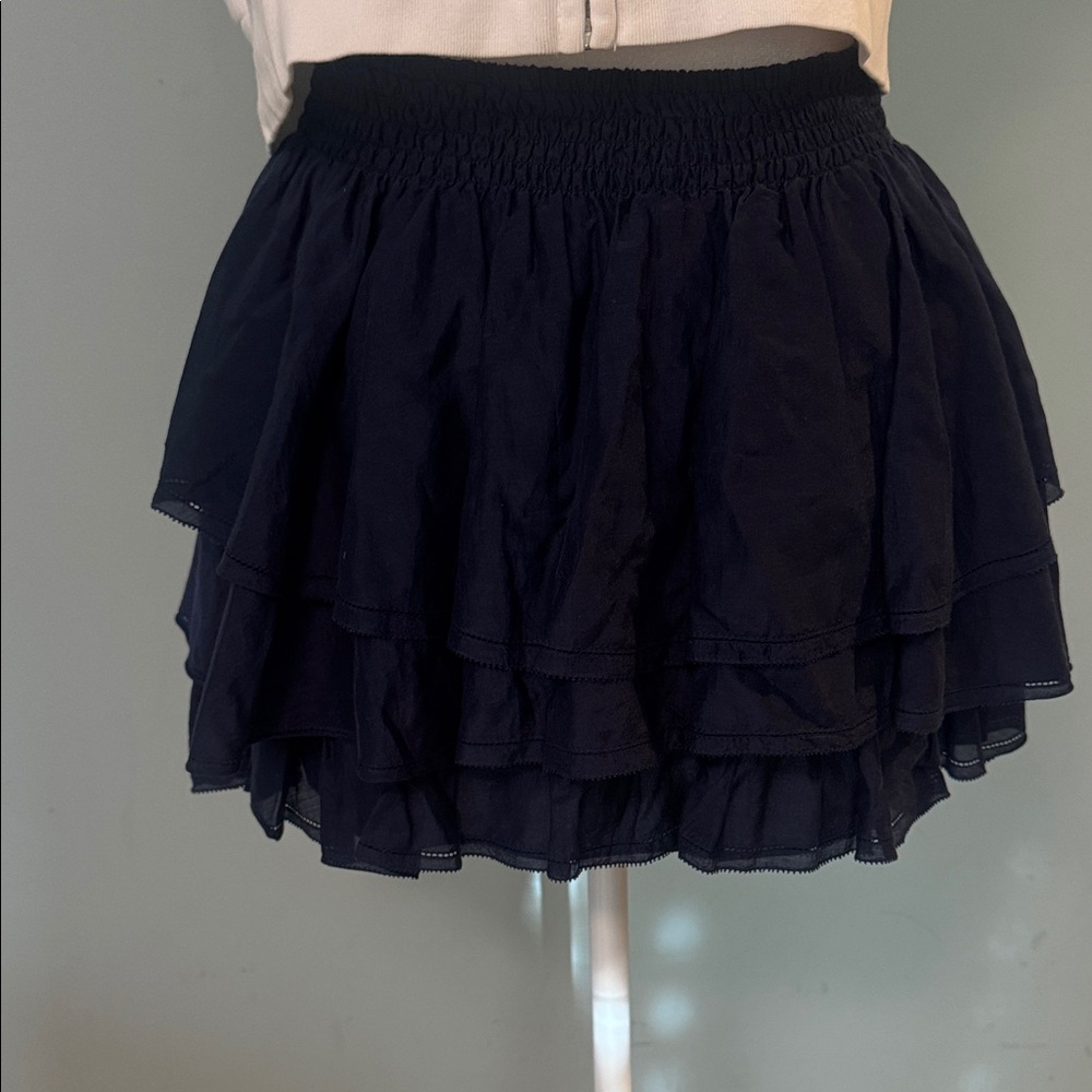 Joie Tiered Navy Skirt size small